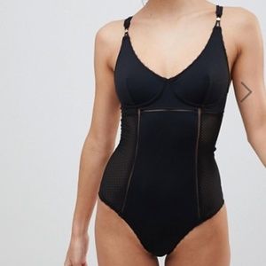 Stella McCartney Soft Mesh Bodysuit Black